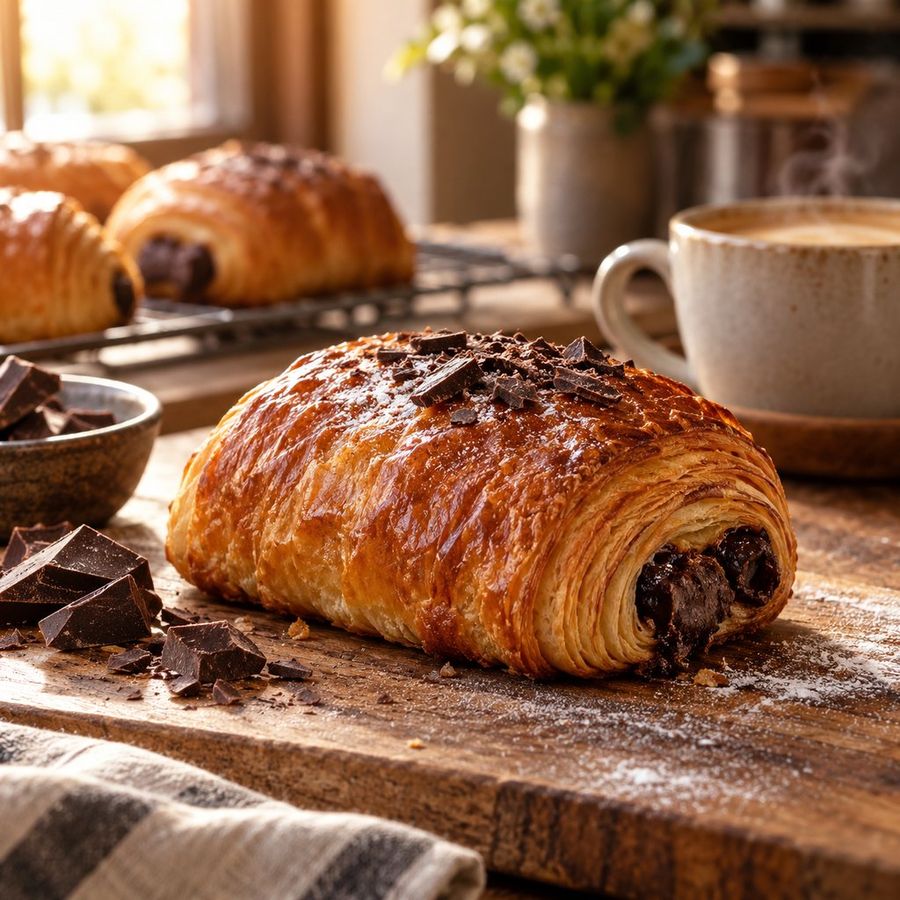 Napolitana de chocolate